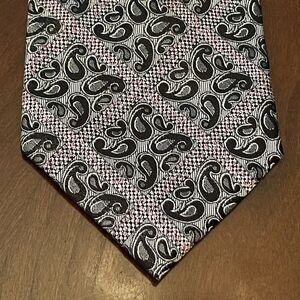 Setazone Gray Black Pink Hand Made 100% Silk Men’s Neck Tie Made In China Long